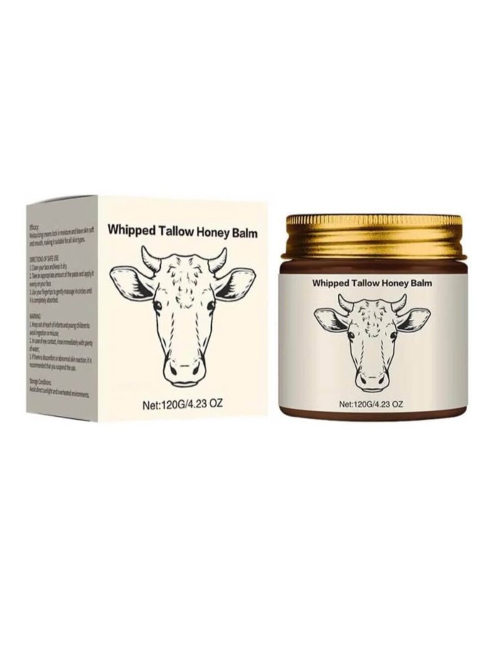 Whipped Tallow Honey Balm - 120g